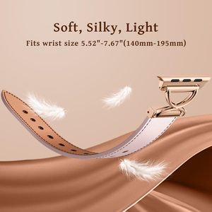 <span class=keywords><strong>Cinturino</strong></span> da donna per orologio <span class=keywords><strong>Apple</strong></span> <span class=keywords><strong>Watch</strong></span> <span class=keywords><strong>Ultra</strong></span> 49mm sottile <span class=keywords><strong>cinturino</strong></span> in <span class=keywords><strong>pelle</strong></span> per <span class=keywords><strong>Apple</strong></span> <span class=keywords><strong>Watch</strong></span> 38mm 41mm 42mm 45mm 40mm 44mm 46mm - Product Image 4