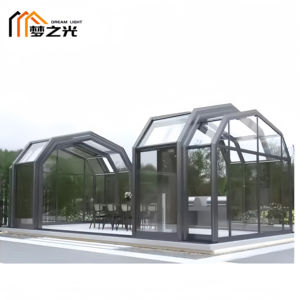 Enceinte coulissante en verre rétractable <span class=keywords><strong>automatique</strong></span> pour jardin extérieur, <span class=keywords><strong>piscine</strong></span> ou villa, véranda, <span class=keywords><strong>couverture</strong></span> de toit, moulure plate dans le sol - Product Image 4