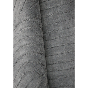 Alfombra de baño y tapete Sean, gris oscuro, 60x100cm, de algodón jacquard, premium, suave, altamente absorbente, lavable, hecho en Turquía. - Product Image 3