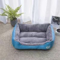 W146 Vente en gros Lit de canapé pour chien respirant personnalisé, double usage, double face, lits et accessoires pour animaux de compagnie, grand lit rectangulaire pour chiens et chats