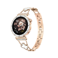 Reloj Inteligente para Mujer I222, Pantalla Táctil Completa AMOLED Redonda de 1.19 Pulgadas, Chip RLT8773E, Personalización OEM de Marca, Reloj Deportivo para Mujer de 280 mAh