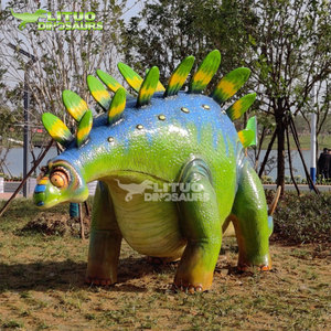 Statue de <span class=keywords><strong>dessin</strong></span> <span class=keywords><strong>animé</strong></span> en fibre de verre, roi <span class=keywords><strong>dinosaure</strong></span>, pour parc d'attractions - Product Image 5