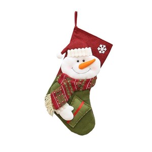 Medias navideñas de 19,7 pulgadas, bolsas de regalo decorativas de tela de lino de imitación para adornos de árboles de Navidad - Product Image 5