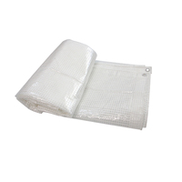 Tissu en maille enduit HDPE LDPE de fabrication chinoise, tissé, imperméable, anti-UV, coupe-vent, résistant aux déchirures, taille personnalisable