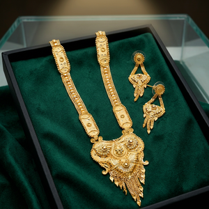 Wholesale Fashion Jewelry 14K 18K 24K Gold Plated <b>Long</b> Forming <b>Necklaces</b> Set, Traditional Jewelry Set, Brass Gold Filled Jewelry - Product Image 3