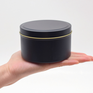 New 8Oz 10Oz 12Oz 16 Oz Vòng Kim Loại Nến Tin Có Thể Rỗng Vòng Sliver Rose Gold Đen Liền Mạch Kim Loại Container/Jar/Có Thể Nến - Product Image 1