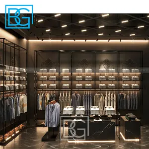 Clothing Showcase Stand Store Shelves Cloth Shop Clothes Display Rack For Shop With Houseware Store Rack Cloths