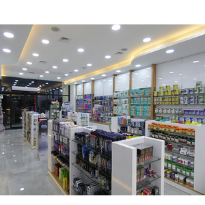 Tienda 3D, diseño de interiores, farmacia, tienda médica, para farmacia estantes de madera, pintura para hornear, Mostrador de farmacia MDF para tienda - Product Image 3