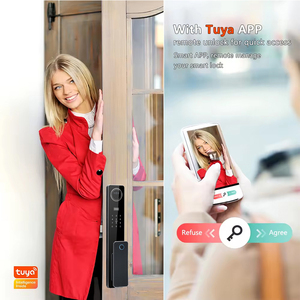 New Product Tuya WIFI Face Recognition With <strong>Camera</strong> Video <strong>Intercom</strong> Smart Lock Video Palm Secure and Convenient Smart <strong>Door</strong> Lock - Product Image 4