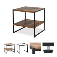 Table basse en bois de style ferme moderne CHICON avec roulettes, tabourets, design emboîtable pour bureau, salon, origine Zhejiang, modèle