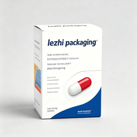 Caja de Cartón Blanca Lisa Personalizada para Productos Pequeños, Caja de Papel para Envasado de Botellas de Medicamentos y Suplementos