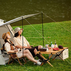 Tente familiale hexagonale portable et pliable Entai, en polyester imperméable, pour le camping en plein air, la plage, le glamping, ouverture automatique rapide - Product Image 6