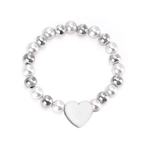 Custom Charm Tennis <b>Bracelet</b> 18k Gold <b>Elastic</b> Stainless Steel 18K Gold Plated Bulk Pearl <b>Bracelet</b> Femme - Product Image 6