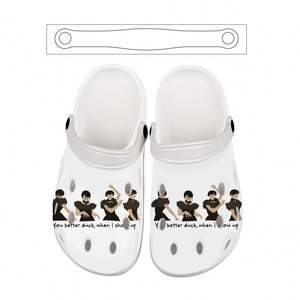 Venta al por mayor Clásicos Zuecos Antideslizantes Mujer <span class=keywords><strong>Zapatos</strong></span> Hombres Mujeres <span class=keywords><strong>EVA</strong></span> Flat PVC Garden Mules Logotipo Personalizado Peso Ligero Verano - Product Image 1