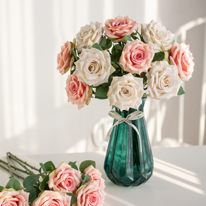 INS Silk Rose Artificial Flowers 45cm High Simulation Wedding <b>Home</b> <b>Decoration</b> - Product Image 2