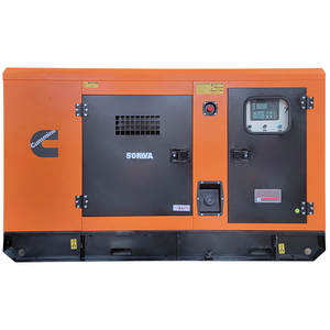 50Hz Single phase 40kw im lặng Máy phát điện diesel 50 KVA với thêm lớn bình nhiên liệu cho nhà máy cụ thể - Product Image 3