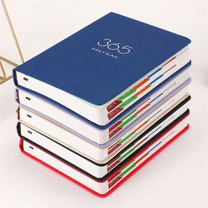 Custom Printing Soft Cover 2026 Daily Planner <b>Notepad</b> Agenda Leather Journal Hardcover Lined PU Notebook - Product Image 2