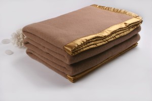 Hot bán 100% len nặng Lạc Đà đồng bằng cừu dệt chải kỹ thuật bốn mùa nước nóng Nữ Hoàng Chất lượng đôi ngoài trời raschel chăn - Product Image 2