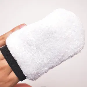 Offre Spéciale populaire couleur Pure 100% gant exfoliant en Viscose naturelle gant de gommage en Nylon coréen gants exfoliants