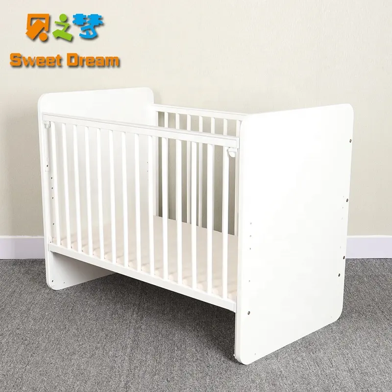 Новая детская кроватка многофункциональная кровать для взрослых детская кровать Регулируемая Белая деревянная детская кровать для новорожденных