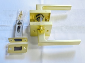 מנעול דלת מגנטי שקט של Cylock עם מפתח, ידית דלת פנים עמידה ומודרנית לשימוש ביתי/מסחרי - Product Image 3