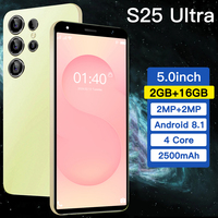 Smartphone Global Version S25 Ultra Android Layar 5.0 Inci Dual SIM Mendukung Google Play Store