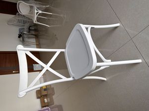Modern Monoblock <b>White</b> Kitchen PP Sillas Stackable Event Plastic Restaurant Dining <b>Chairs</b> - Product Image 6