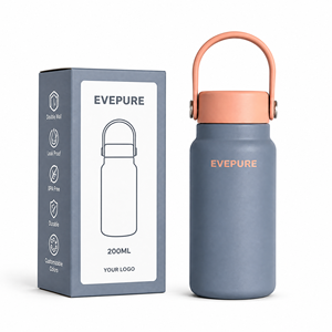 Nouvelle gourde isotherme à double paroi en acier inoxydable de 6 oz, anti-fuite, sans BPA, écologique, avec couvercle, garde au froid pendant 20 h et au chaud pendant 7 h - Product Image 1