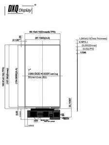 Pantalla AMOLED de 7 Pulgadas, Resolución 1080*1920, 800 Nits de Brillo, Interfaz MIPI, Alta Frecuencia de Actualización - Product Image 6
