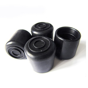 काले रबर की कुर्सी पैर की युक्तियां पहनने के साथ सुझाव - Product Image 2