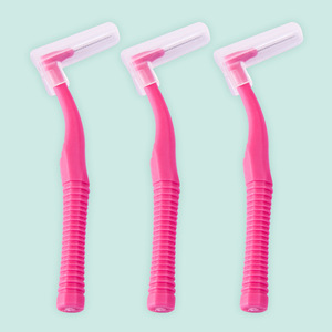 Venta directa de fábrica de cepillos interdentales en forma de L de mango corto, cepillos de dientes para ortodoncia, 20 piezas/caja; OEM personalizado - Product Image 2