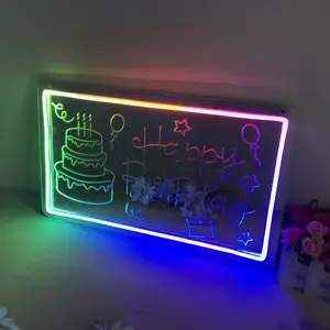 Anpassbare kreative Indoor Schlafzimmer Party Dekoration Geburtstags geschenk Led Neon Spiegel