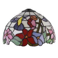 Abat-jour minimaliste de 12 pouces pour lampe en verre teinté, motif oiseau vintage, dimmable, installation facile pour lustres et lampes de table d'intérieur