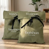 Sac Anti-Poussière en Coton Doux de Haute Qualité, Personnalisable, Type Enveloppe Recyclable avec Rabat