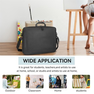 Bền nhẹ màu đen Tote Mang trường hợp đặc biệt mục đích danh mục đầu tư túi cho Poster phác thảo làm bằng polyester bền - Product Image 6