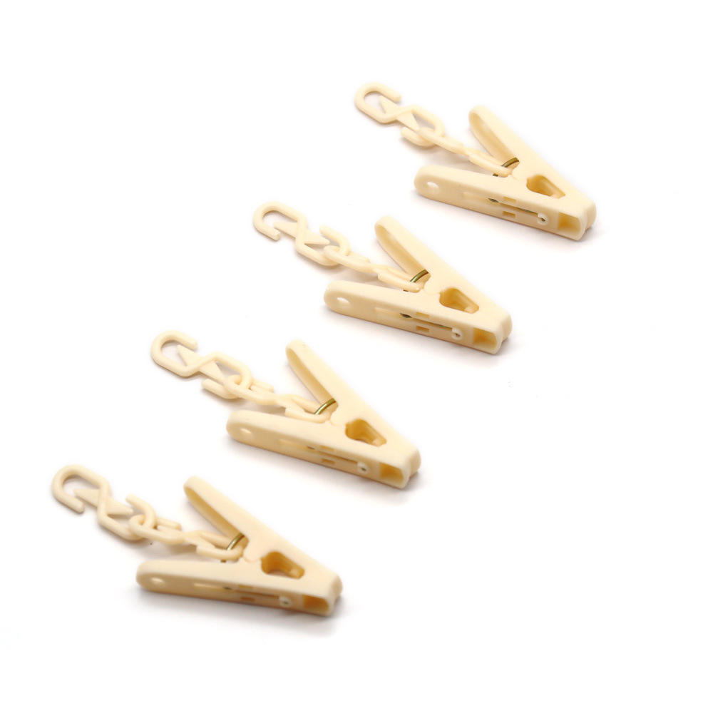 Clips blanc crème 4