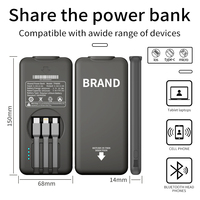 Station d'alimentation portable Topowerfull TP6000, batterie externe magnétique sans fil, batterie Li-polymère, ABS+Métal ignifuge, Micro USB