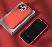 Étuis de téléphone portable en silicone liquide léger, écologiques, résistants aux chocs et imperméables, doublure en microfibre douce pour 16 Pro Max