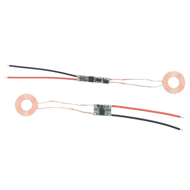 Taidacent 12V In 5V 500mA Out Power Strip with Contactless Charging Coil DIY Small Wireless Charging Receiver Transmitter Module