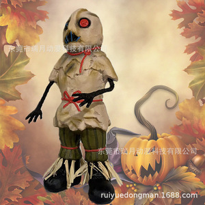 Decoración de Halloween, Esqueleto de Espantapájaros, Accesorio Fantasma Hecho a Mano de Plástico, Decoración Interior para Adultos - Product Image 3