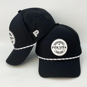 قبعات بيسبول رياضية للرجال من البوليستر للتنفس بالجملة ، قبعات ركض بحبل جولف للرجال - Product Image 1