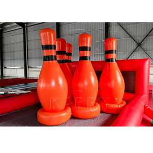 Outdoor Large Infla table <span class=keywords><strong>Bowling</strong></span> Set Aufblasbare Zorb Ball Sportspiele Aufblasbares Human <span class=keywords><strong>Bowling</strong></span> mit <span class=keywords><strong>Bowling</strong></span> stiften - Product Image 2