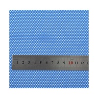 Tissu en maille 100 % polyester DTY bleu 100 g/m² respirant et pliable pour filet de tente et sac de rangement