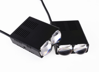 2 Lentilles Senlo T2 80W LED Mini Feux de Conduite pour Voitures Motos Accessoires de Voiture Feu Antibrouillard Grille Lampe
