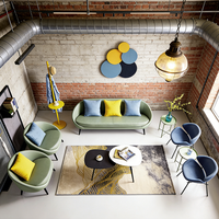 Meubles de bureau de haute qualité, ensemble de canapés de bureau modernes, confortables et esthétiques, canapé irrégulier