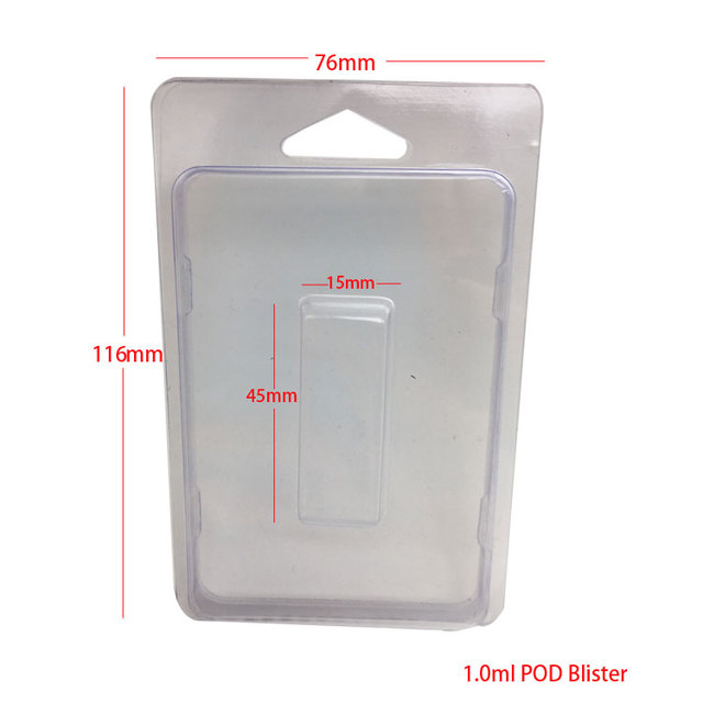 Hot Sale Custom Recyclable Clear Clamshell Blister Packaging Box PET PVC with Hang Tab for USB Storage Packaging