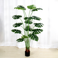 Reiskofferdecoratie Bloemen Spirale Topiary Bonsai Eiken Kwaliteit Eco Wand Groene Bloesems Planten Kunstmatige Palmbladeren