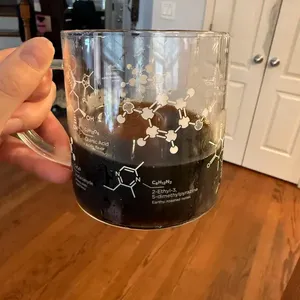 Mug <span class=keywords><strong>en</strong></span> <span class=keywords><strong>verre</strong></span> éducatif avec illustration de structure moléculaire, <span class=keywords><strong>tasse</strong></span> à café créative pour étudiants, enseignants et cadeaux - Product Image 2