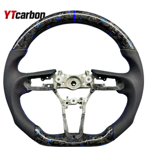 Volante de Fibra de Carbono Forjado con Cuero Perforado Negro Personalizado YTcarbon para <span class=keywords><strong>Mazda</strong></span> 3 CX-30 CX30 CX-<span class=keywords><strong>50</strong></span> <span class=keywords><strong>MX</strong></span>-30 MX30 2020-2025 - Product Image 1