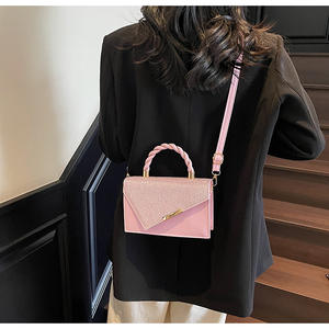 Bolso de hombro Popular de nueva moda, bolsos de mano cuadrados pequeños para mujer, bolsos de mensajero cruzados con asa dura - Product Image 4